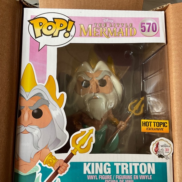 FUNKO POP, Other - FUNKO  KING TRITON   570  RETIRED RARE.